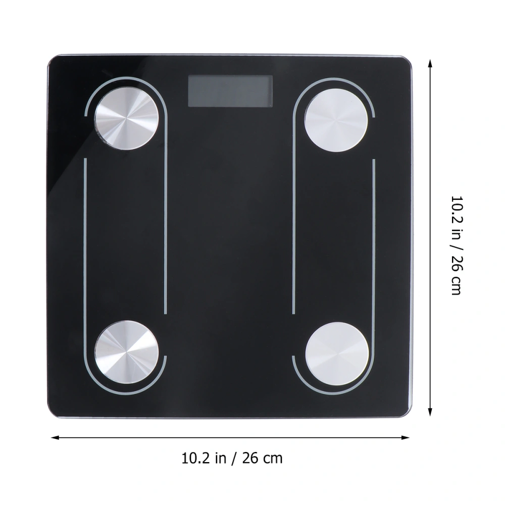 Household Precision Scale Intelligent Weight Scale Body Fat Scale Health Scale Without Battery (Black)