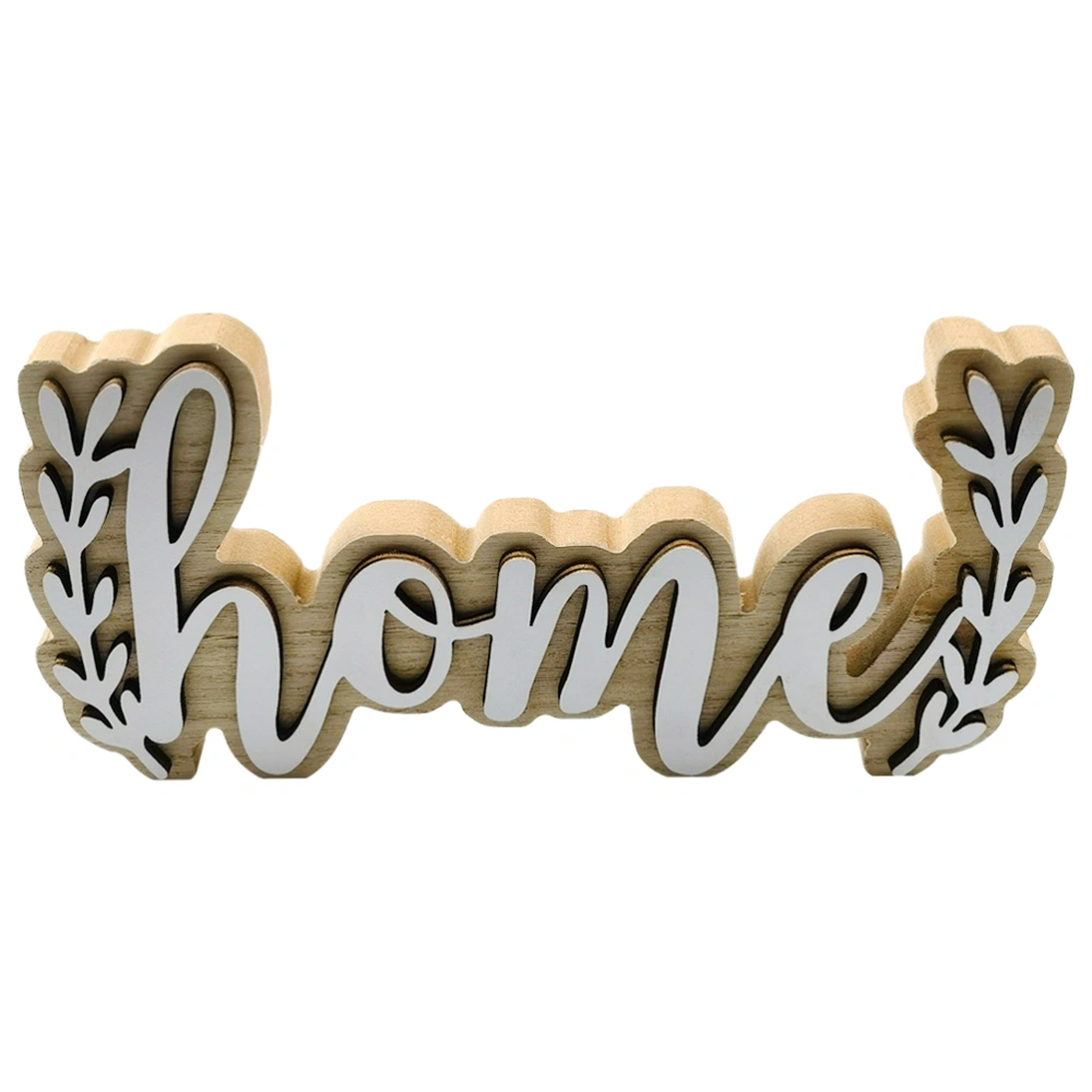 Desktop Wooden Letter Decor Decorative Letter Ornament Table Letter Ornament