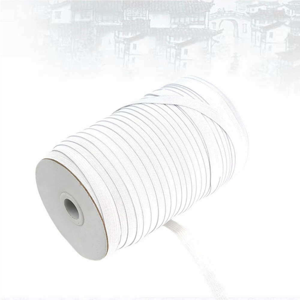 DIY Springy Stretch Knitting Sewing Elastic Spool Cord Elastic Bands (White)