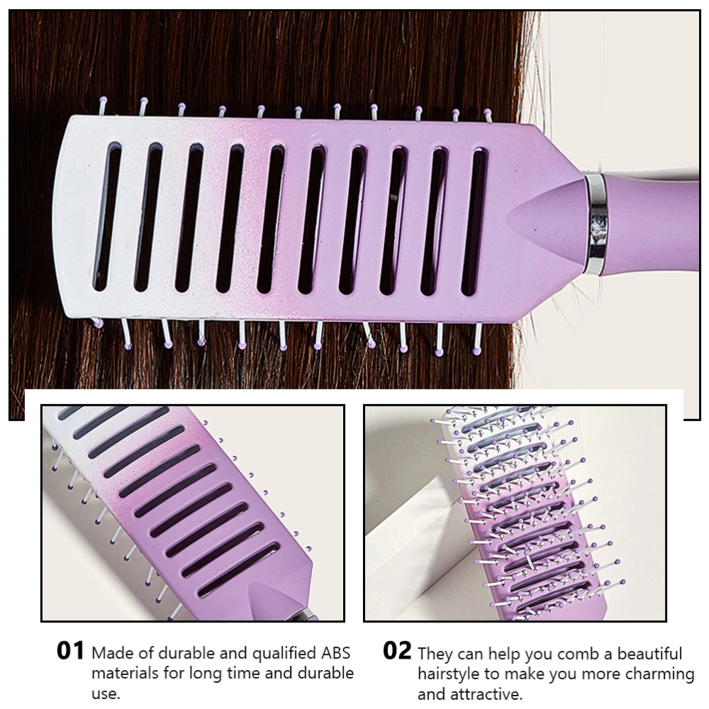 2PCS Barber Shop Hairstyling Comb Household Curly Hair Comb Lady Rolling Comb