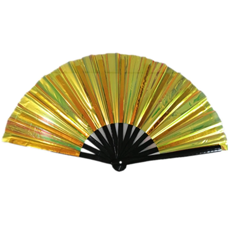 Stage Performance Folding Fan Prop Party Decorative Hand Fan Chinese Style Iridescent Fan