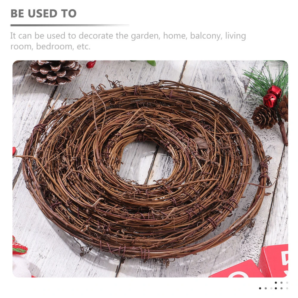 2pcs Christmas DIY Crafts Natural Twig Garland Wreaths Decor Hanging Pendants