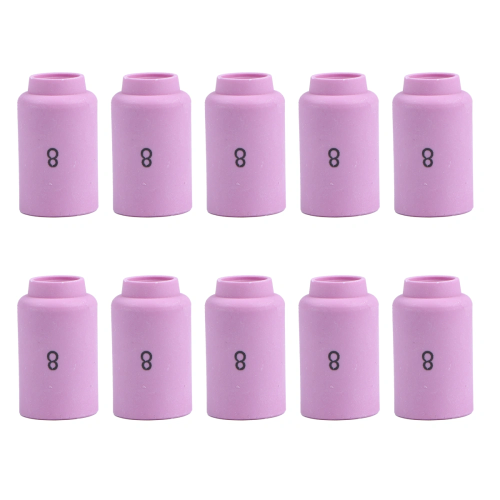 10Pcs 13N12 Protective Welding Nozzles Ceramic Welding Cups Welding Components