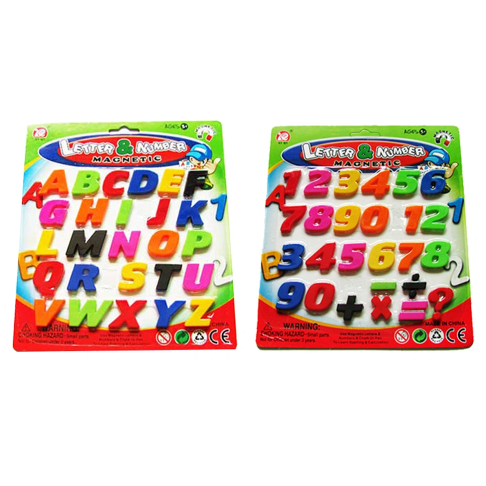 Numbers Fridge Magnets Alphabet Refrigerator Magnet Magnetic Letters and Numbers Toys (Capital Letters Type + Numbers Type)