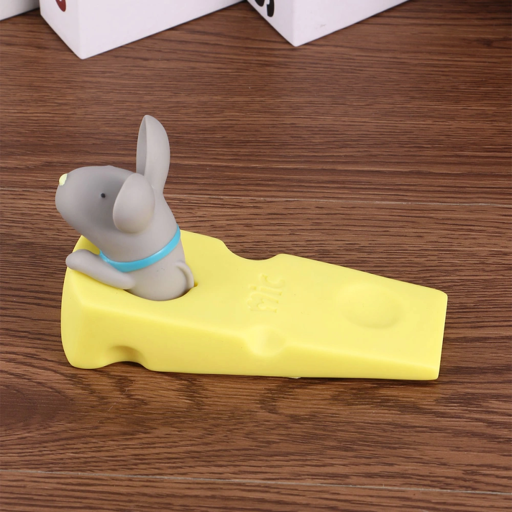 Creative Cartoon Grey Mouse Shape Designed Daily Use Door Stopper Home Decoration (Grey)