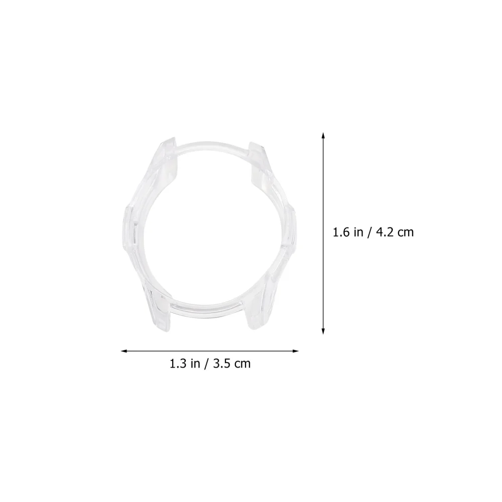 3pcs Watch Protective Cases Full-around Transparent Frame Cover for Galaxy Watch Smart Watch(42mm)