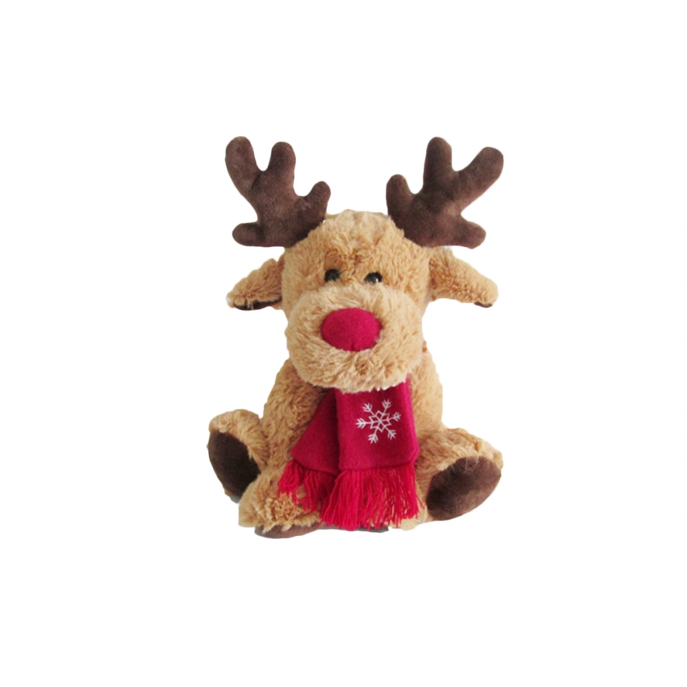 Christmas Doll Ornament Plush Stuffed Elk Toy Gifts Tabletop Sofa Decoration for Bedroom Living Room Office