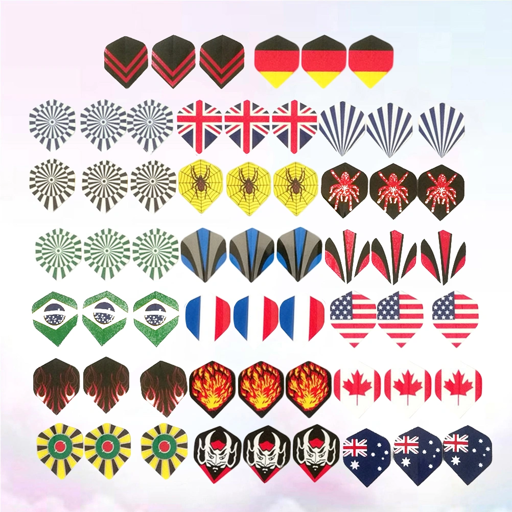 60pcs Standard Dart Tail Wings Professional Dart Accessories Outdoor and Indoor Sports Supplies for Adults Men Women