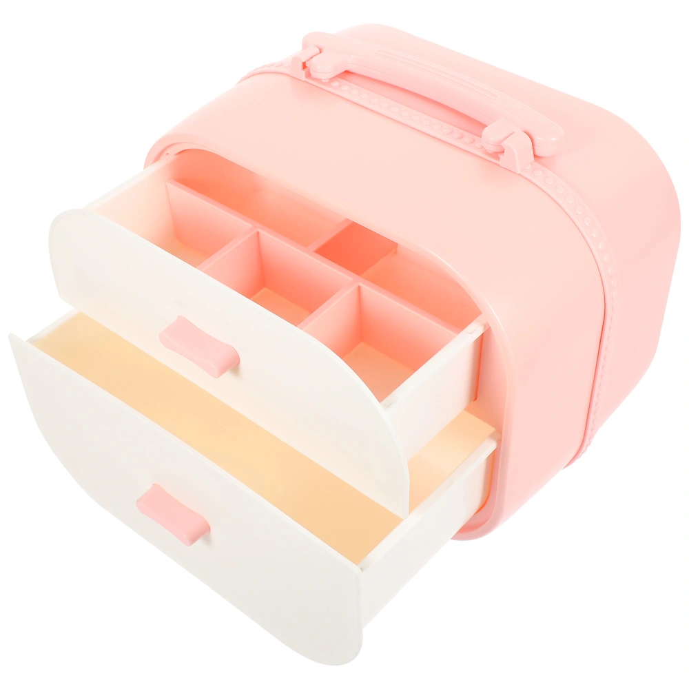 1Set Children Hair Accessories Organizer Double-tier Hairpin Hair Tie Jewelry Storage Container