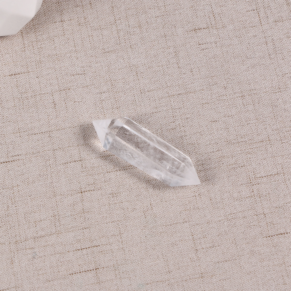 Natural Clear Fluorite Quartz Crystal Wand Healing Hexagonal Point Treatment Stone