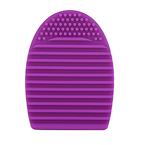 Silicone Makeup Brush Cleaner Cosmetic Brush Cleaning Egg Washing Tool (Purple)