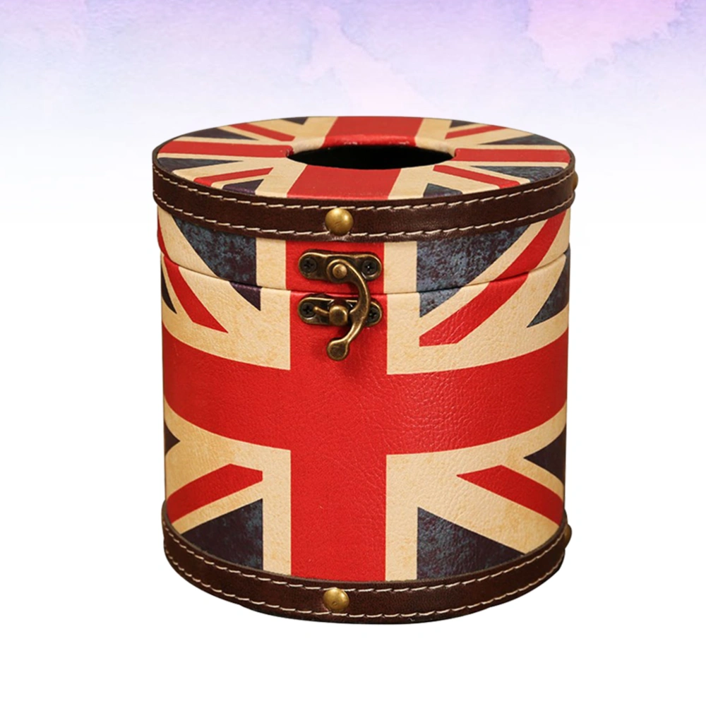 Leather Tissue Box England Style Classic Morden Fashionable Paper Case Dispenser