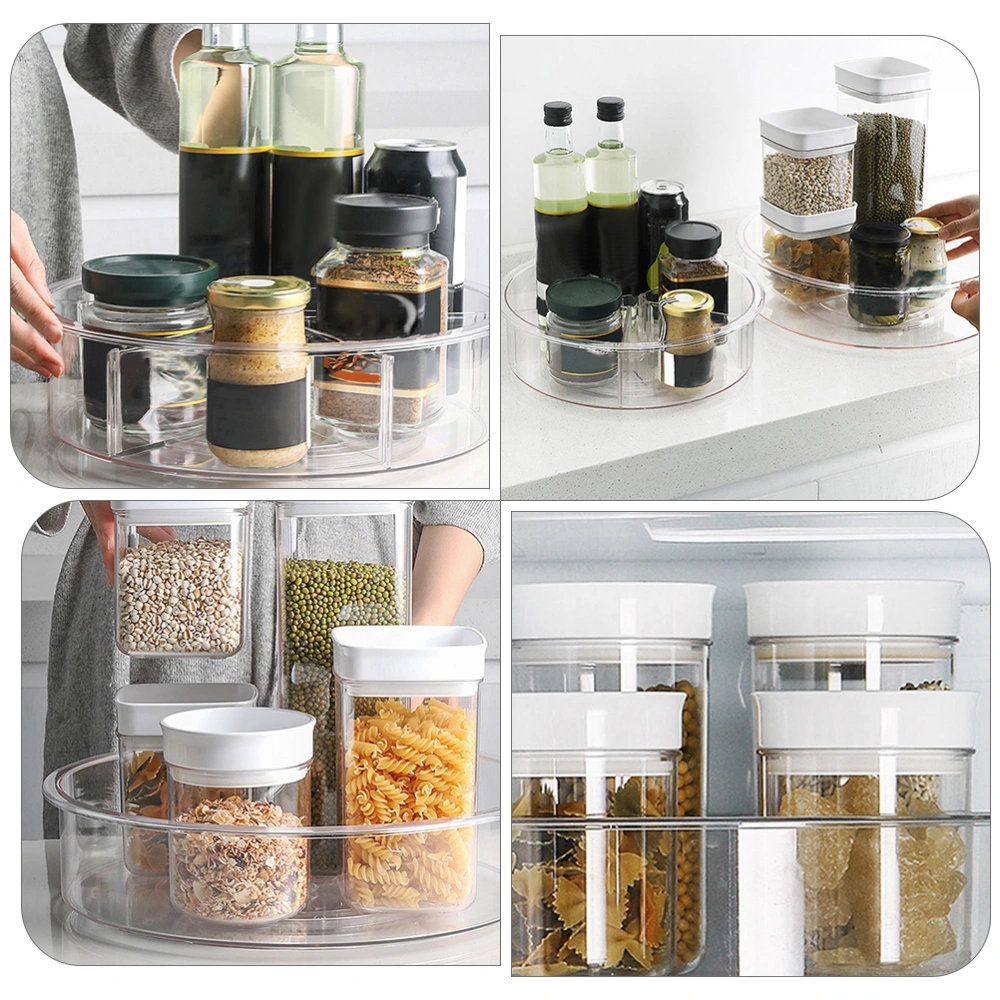 Rotating Turntable Organizer Turntable Storage Shelf Condiment Spice Rack