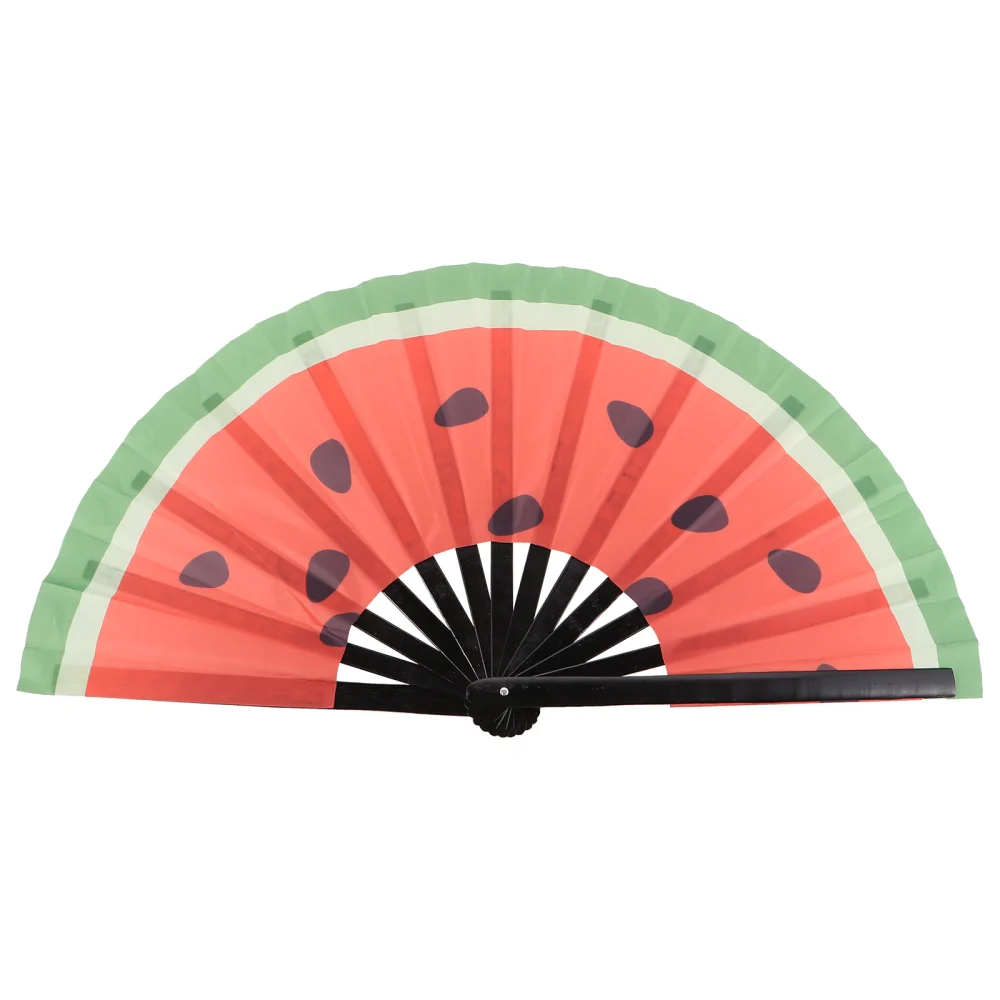 1pc Japanese Style Watermelon Fan Decorative Handheld Foldable Fan Decor