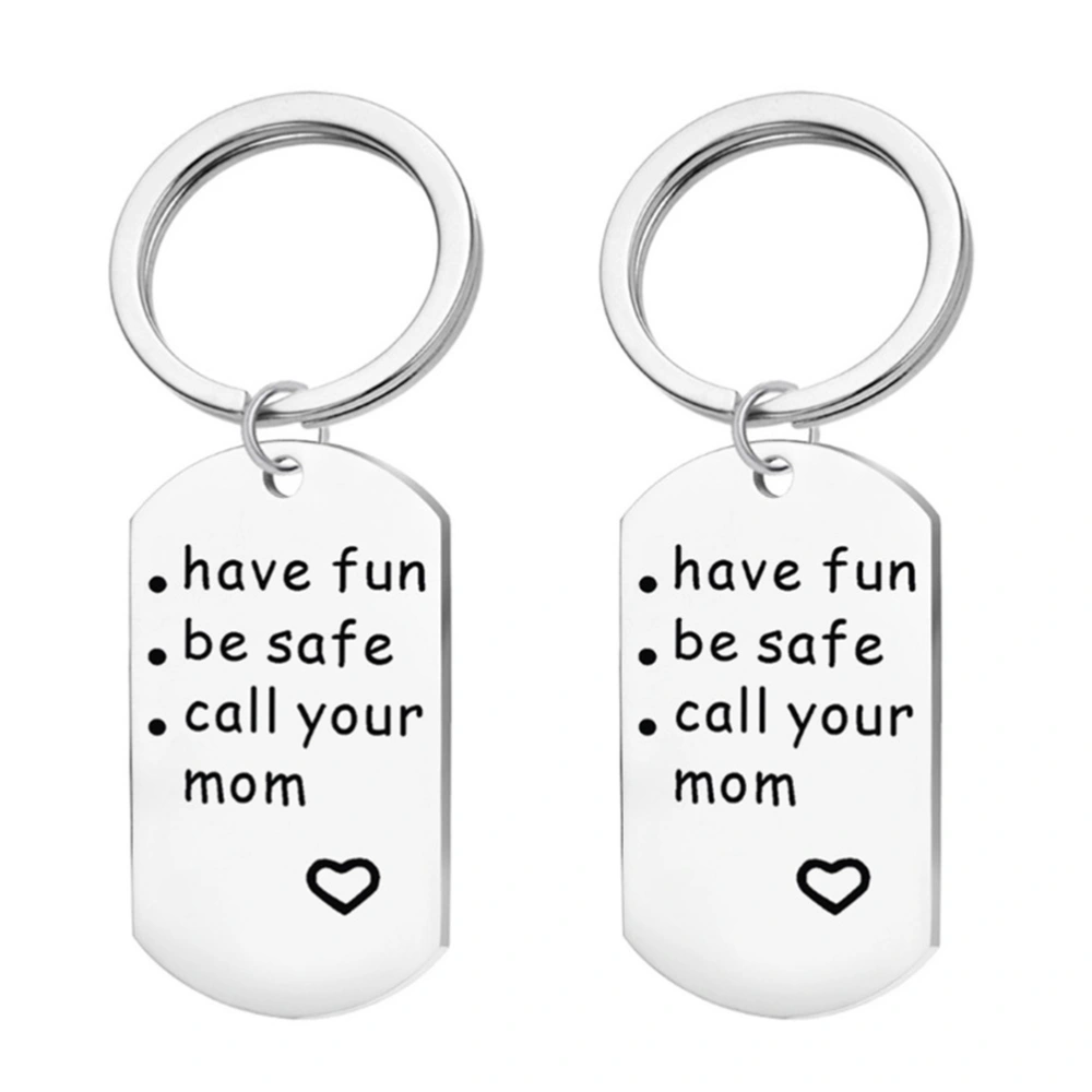 2pcs Graduation Key Chain 2022 Pendants Graduation Themed Keychains (Silver)