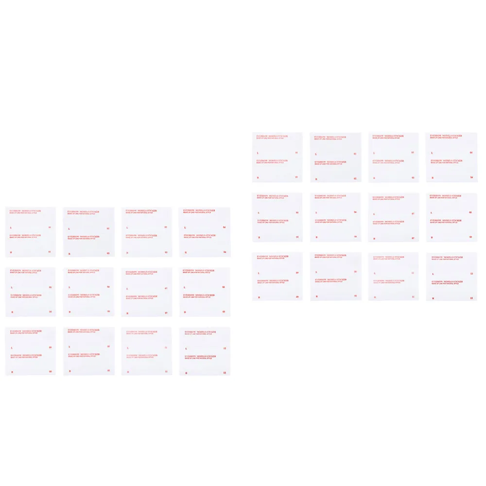 96pcs Eyebrow Stencils Women Makeup Kits Practical Eyebrow Template Stencils