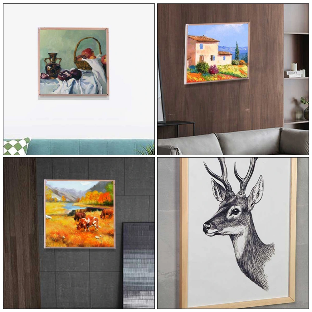 1 Set Modern Minimalist Picture Frame DIY Combination Solid Wood Photo Frame