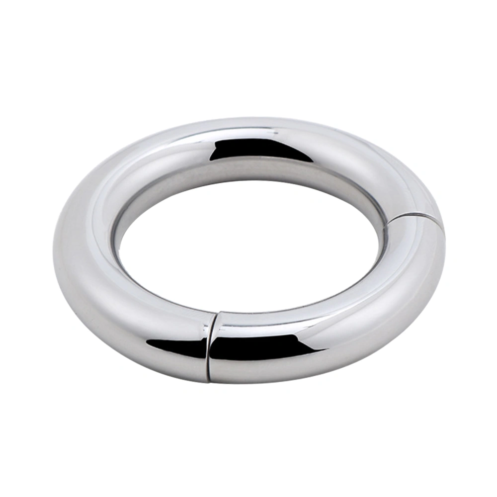 38mm Adults Men Stainless Steel Ring Male Chastity Device Scrotum Bondage Restraint Adult Sex Toys (Silver)