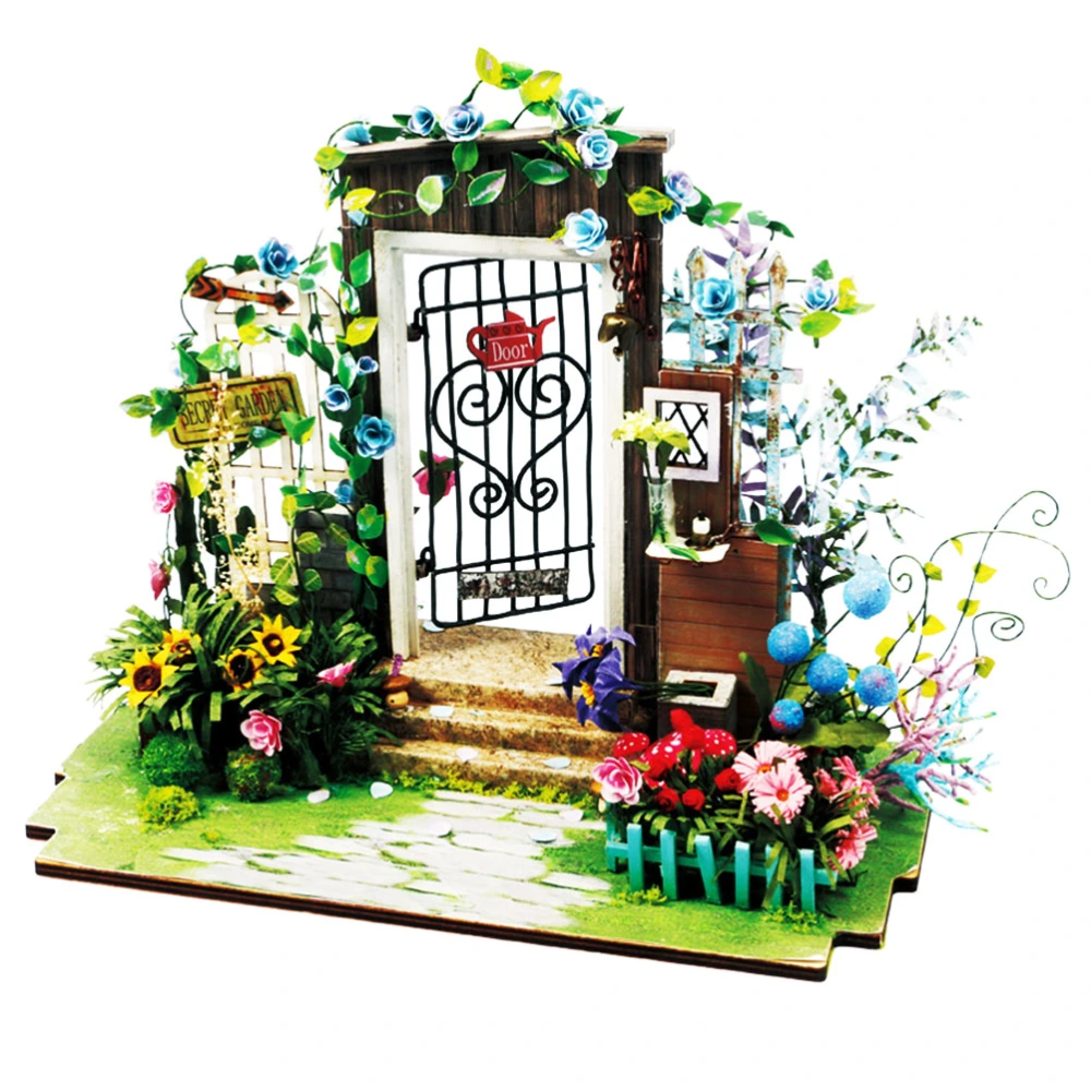 DIY Miniature mini house Kit Flower Garden House Accessories Handmade Assembly Model Creative Gift