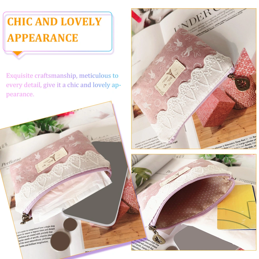 2Pcs Delicate Period Storage Bags Convenient Sanitary Holders Wear-resistant Period Pouches