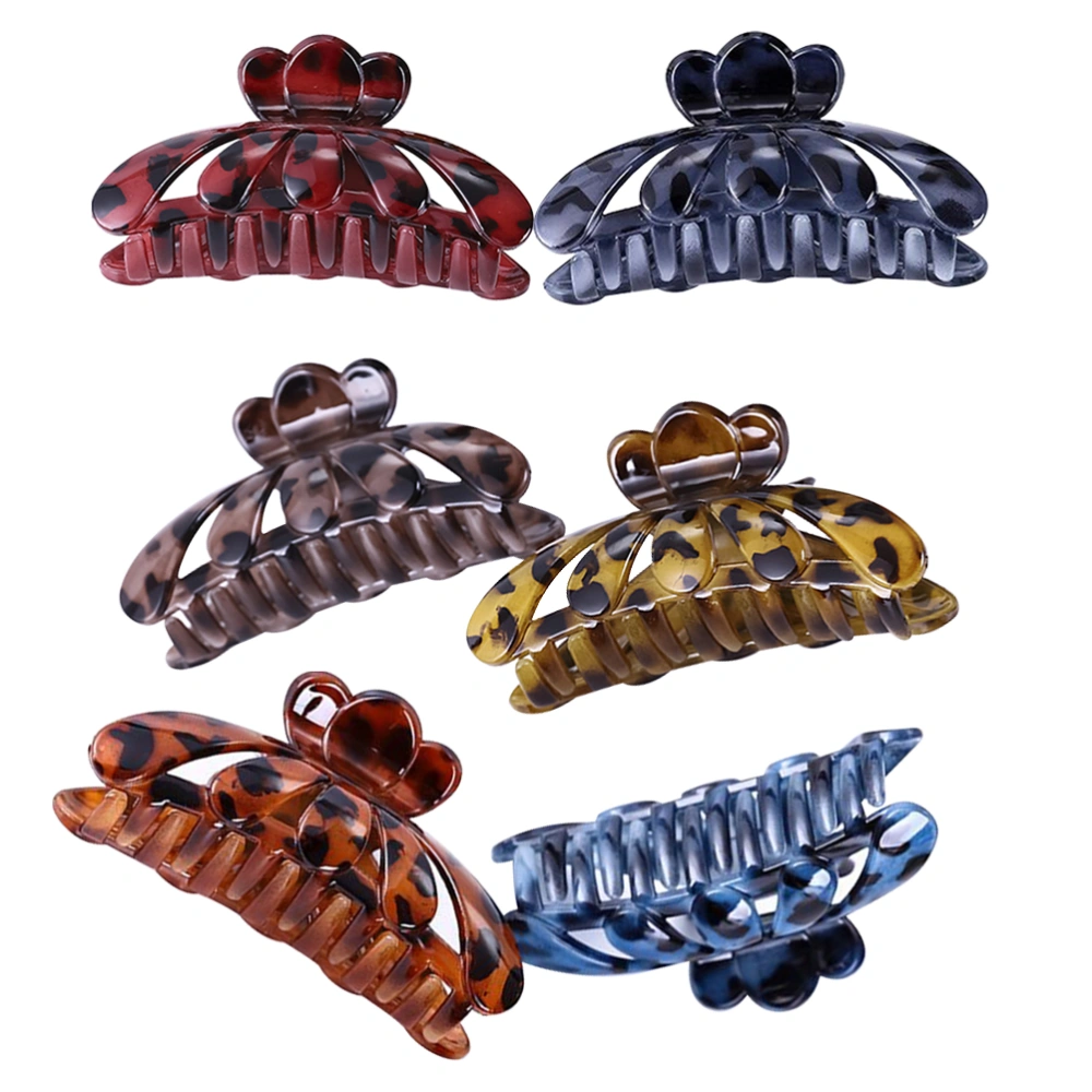 6pcs Elegant Eye-catching Panther Hair Pin Jaw Clip Hair Accessories for Women