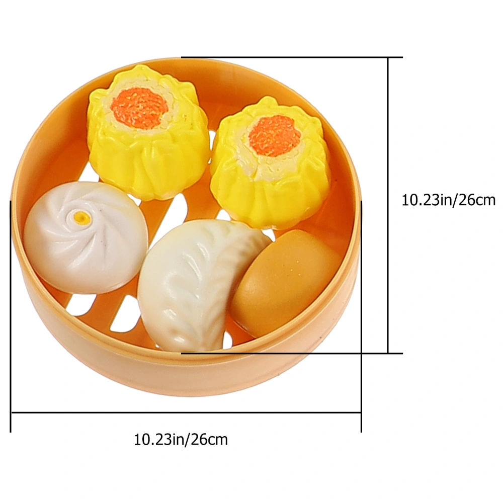 3 Sets/51pcs Kid Cooking Toys Funny Fake Steamed Buns Steamer Toys Kitchen Toys