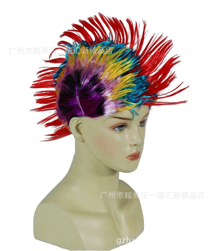 Charming Hair Wig Fashionable Party Wig Shiny Fake Hair Headdress Cosplay Wig