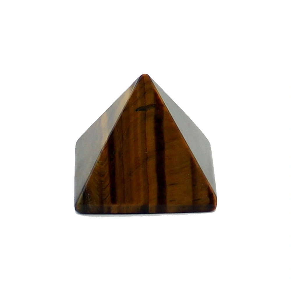 1Pc 25x25MM Natural Crystal Gemstone Pyramid Shaped Energy Stone Adornment Home Garden Craft Decoration