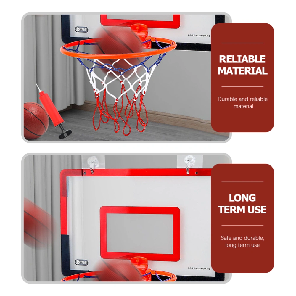 1 Set of Wall Basketball Stand Hanging Shooting Frame Children Basketball Shooting Toy