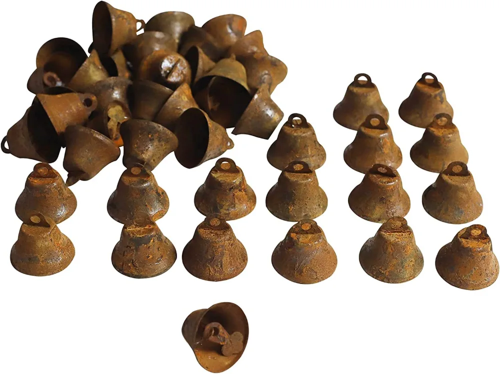 50Pcs Craft Bells Small Vintage Bells Christmas DIY Wedding Decor Crafting Accessory