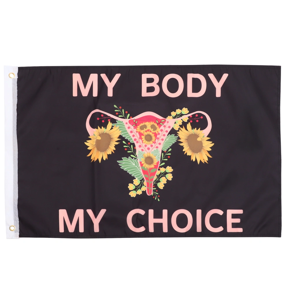 My Body My Choice Feminist Flag Garden Banner Outdoor Garden Flag Home Farmhouse Decor