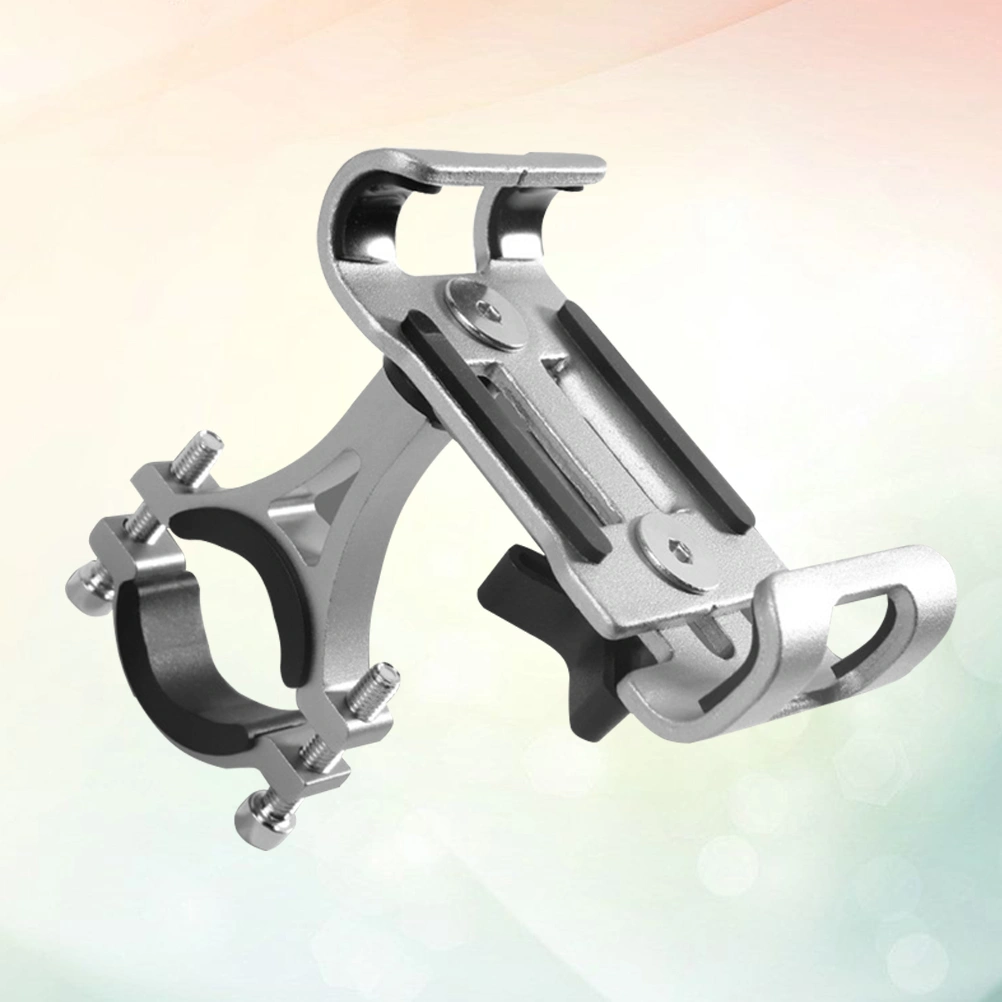 Fixed Navigation Mountain Mobile Phone Holder Aluminum Alloy Mobile Phone Bracket (Silver)