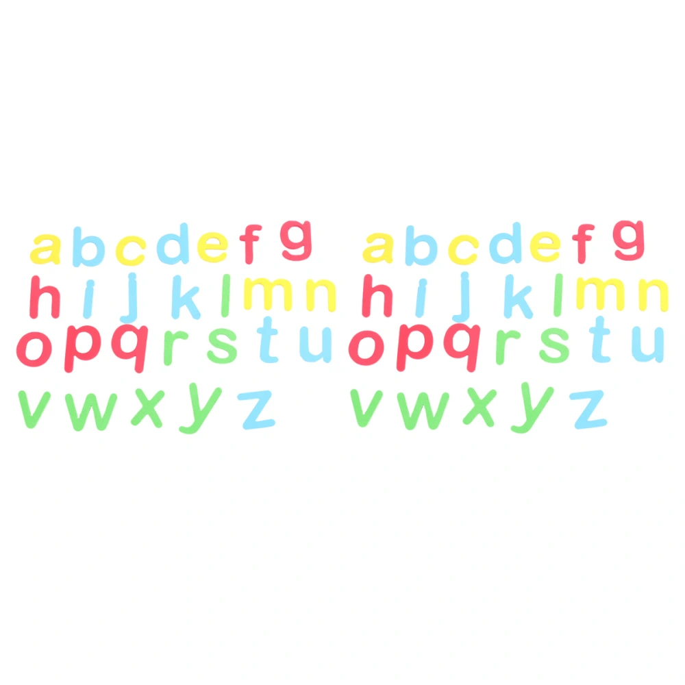 1 Set Alphabet Magnet Sticker Children Educational Sticker Whiteboard Fridge Decals (Lowercase, Colorful)