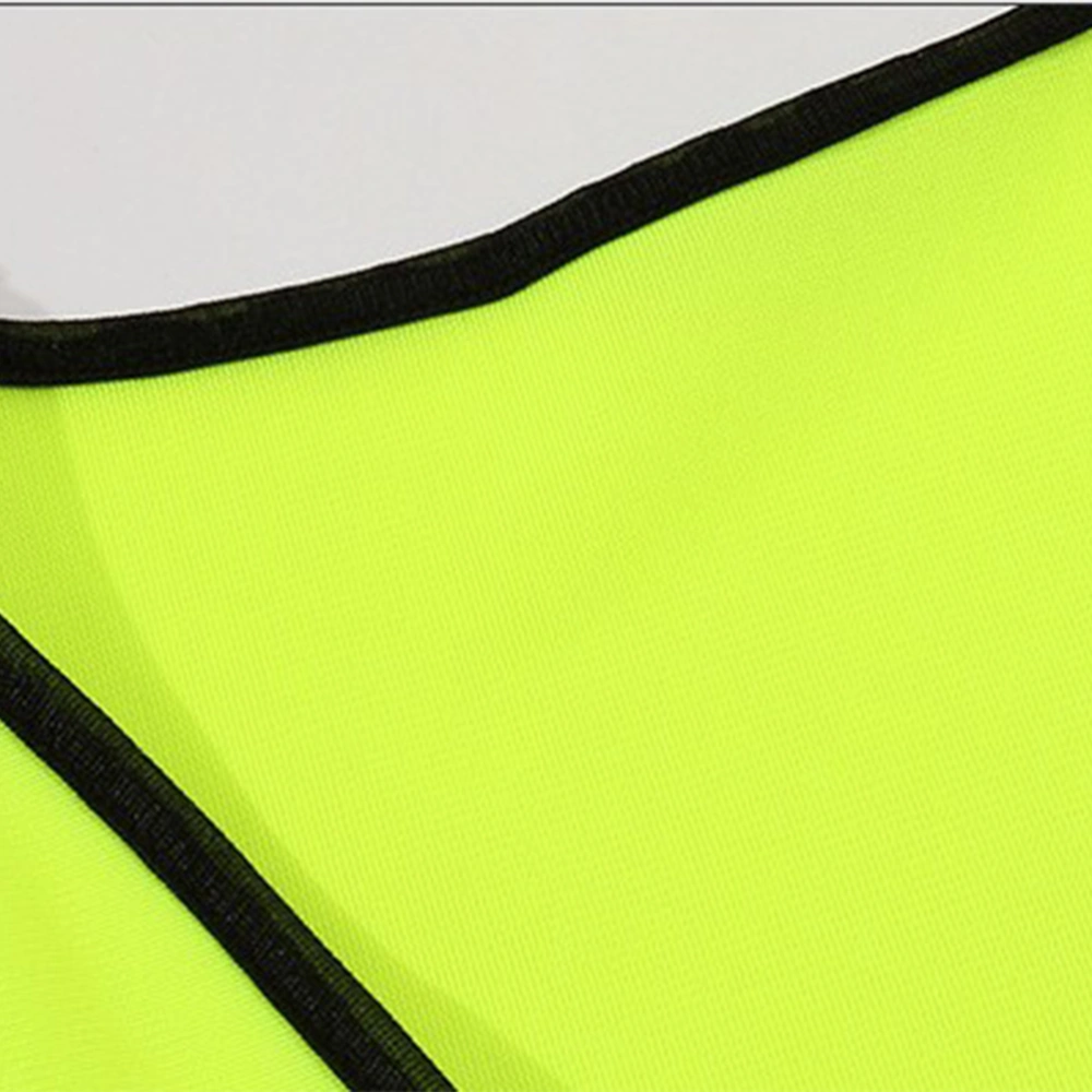 High Visibility Reflective Safety Vest with Pockets and Zipper for Traffic Construction Sanitation Workers Nighttime Cycling Running (Fluorescent Green)