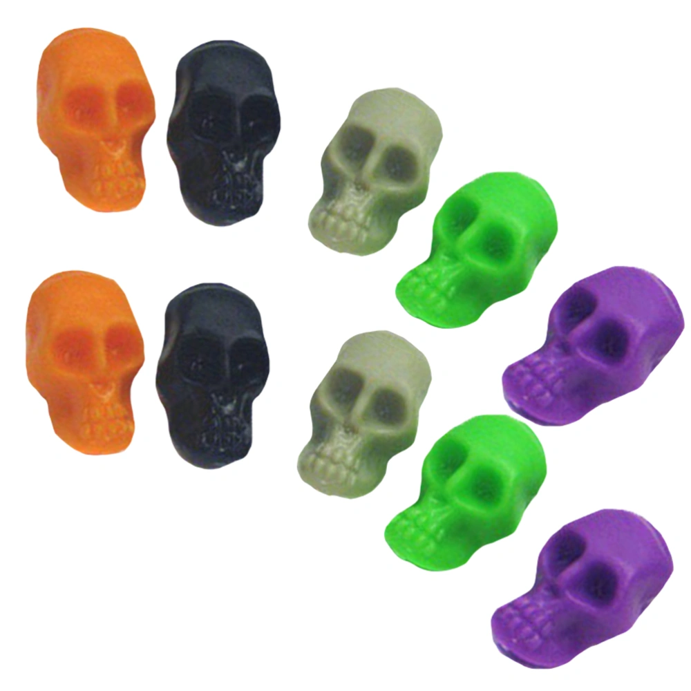 100 Pcs Halloween Tricky Toy Decoration Mini Skull Desktop Plastic Ornaments