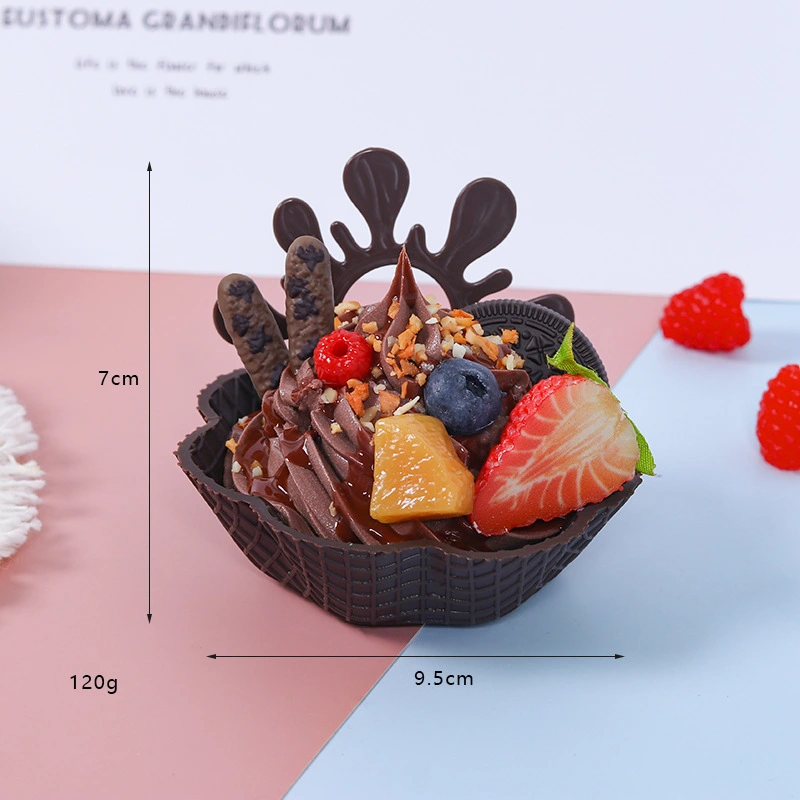 Artificial Ice Cream Fake Ice Cream Model Simulation Dessert Faux Ice Cream Display Dessert Model