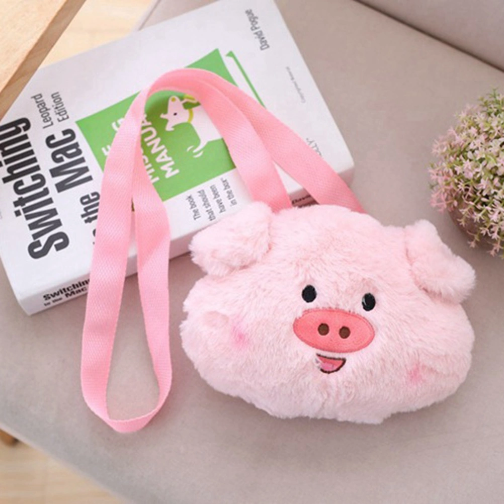 Cartoon Pig Bag Women Lovely Piggy Bag Female Fashion Messenger Bag (Pink)