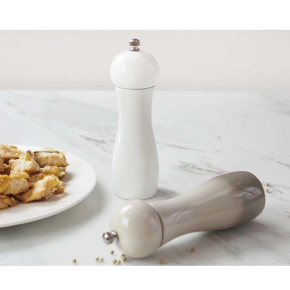 1pc 6 Inches Ceramic Manual Pepper Grinder Pepper Mill Salt Container Kitchen Gadget (Gradient)