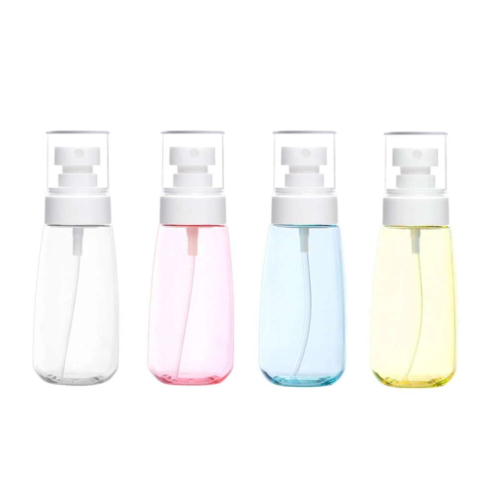 4pcs 60ml U Shaped Cosmetic Bottle Portable Cosmetic Empty Shampoo Bottle Lotion Storage Bottle for Travel (Random Color)