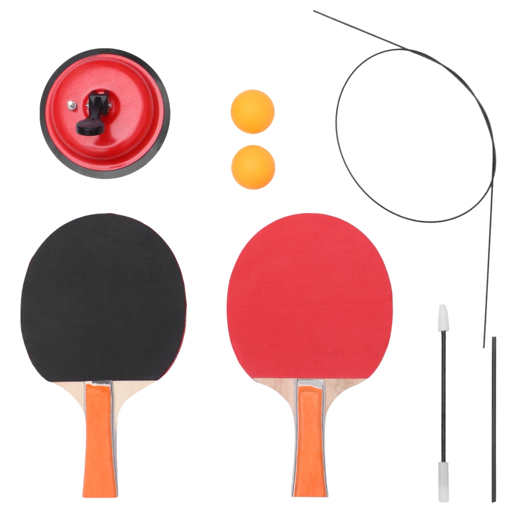 1 Set Ping-pong Training Kit Table Tennis Accessories Fitness Supplies Creative Birthday Gift for Home Red Sucker