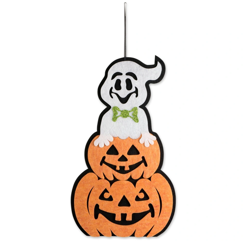 Halloween Non-woven Hanging Ghost with Pumpkin Wall Door Decoration Halloween Party Supplies