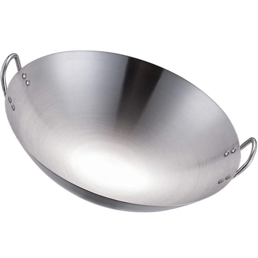 Frying Pan Traditional Wok Chinese Wok Pan Dual Handles Wok Stir-fry Pan