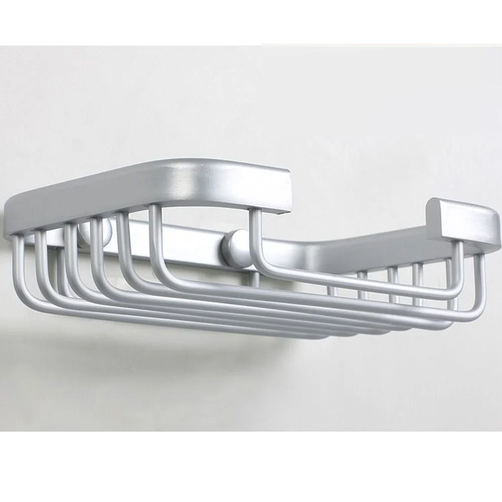 Soap Holder Shower Wall Mount Soap Holder Dish Sponge Tray Soap Rack Aluminum Basket Bathroom Accessories