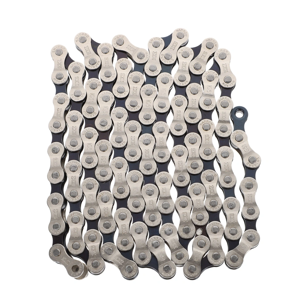 1 Pc Durable Bicycles Carbon Steel Chain Replacement Chain for Bikes (Silver)