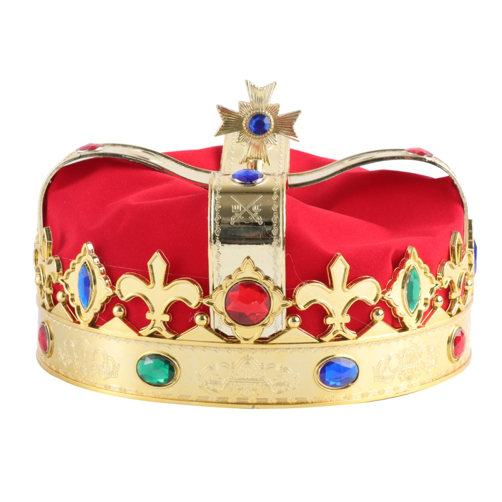 Royal Jeweled King's Crown Costume Accessory Hat Carnival Party Favors