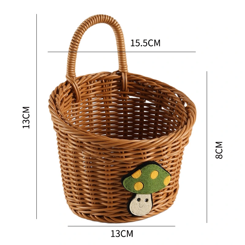 Woven Hanging Basket Wall Hanging Basket Onion Basket Hanging Garlic Ginger Storage Basket