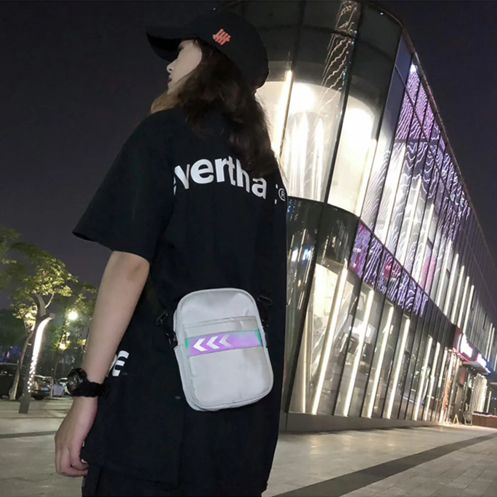 Mini Fashion Shoulder Bag Small Canvas Handbag Adjustable Crossbody Bag Purse for Women Men