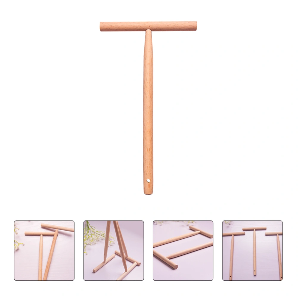 2Pcs Wooden Pancake Spreading Tools Fried Eggs Wooden Rakes for Kitchen