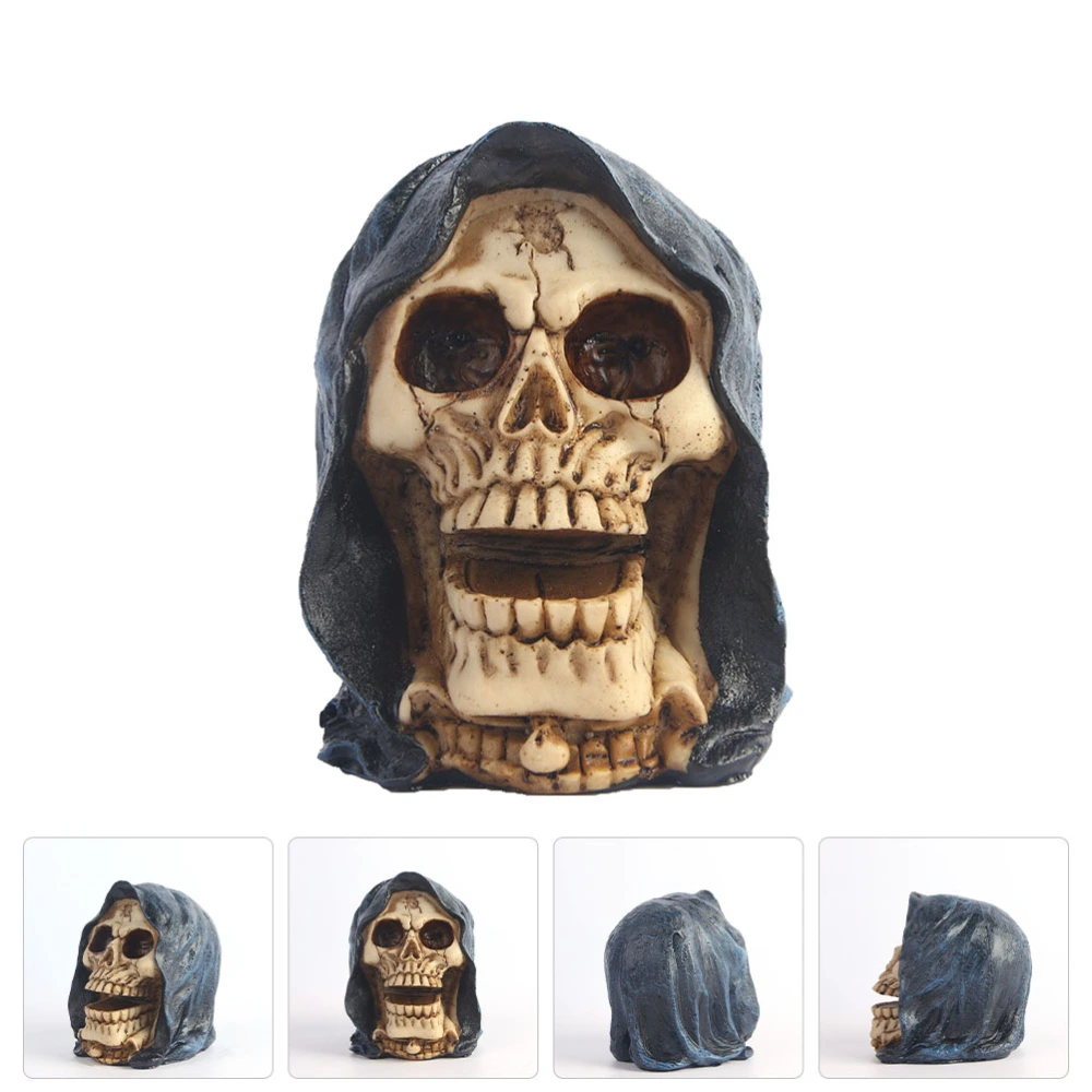 1Pc Halloween Skull Animated Skull Creative Skull Ornament (Assorted Color)