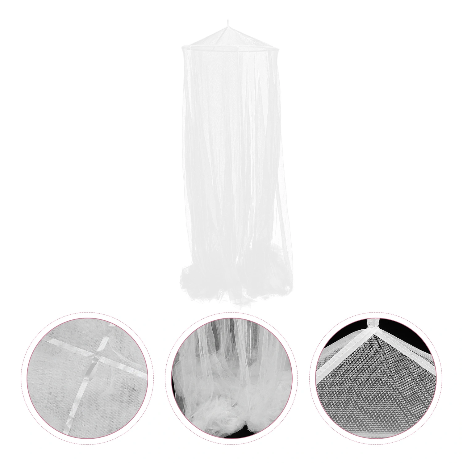 Mosquito Bed Net Netting Bed Canopy Circular Curtain Against Insects and Flies